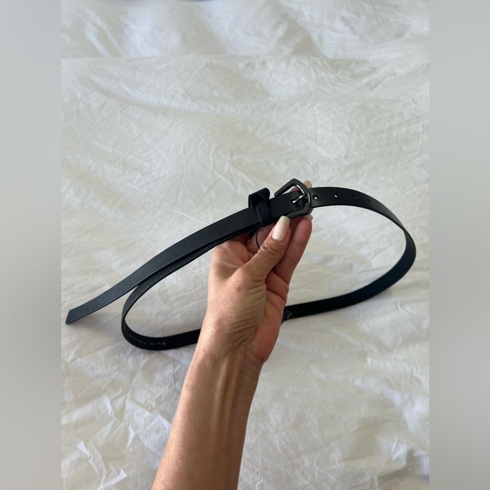 Elie Tahari | Women’s SZ 34” - 36” | Black Leather Wrap Replacement Belt | NWT
